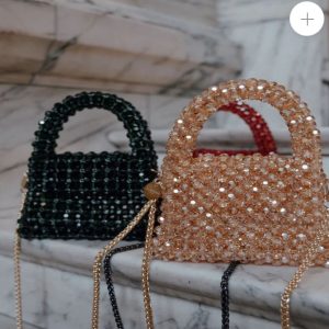 Ladies crystal pearl bag